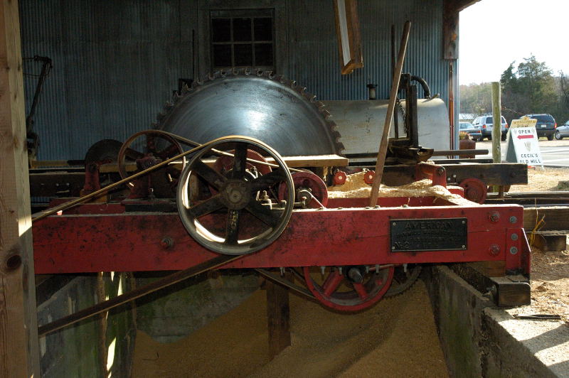 Log Sawing Demo @ Cecil's Mill