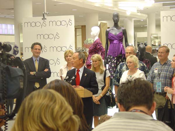 Mayor Bloomberg Press Conference at Macy's