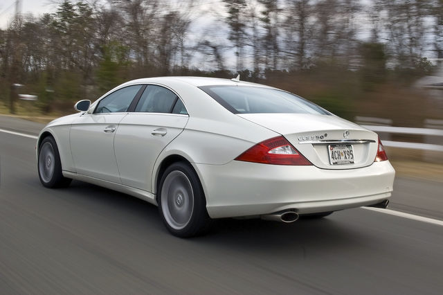 Mercedes-Benz CLS 550 on Rt 235 (expensive car)