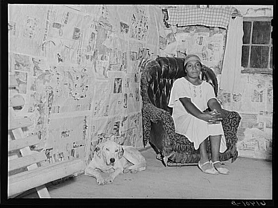 Mrs. Sam Shonebrooks in her home, Sept 1940