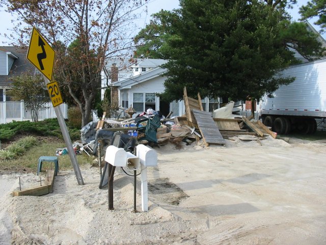 Piney Point - Debris Piled Up