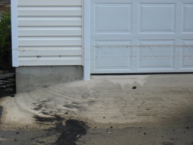 Piney Point - Water Level Marks on House