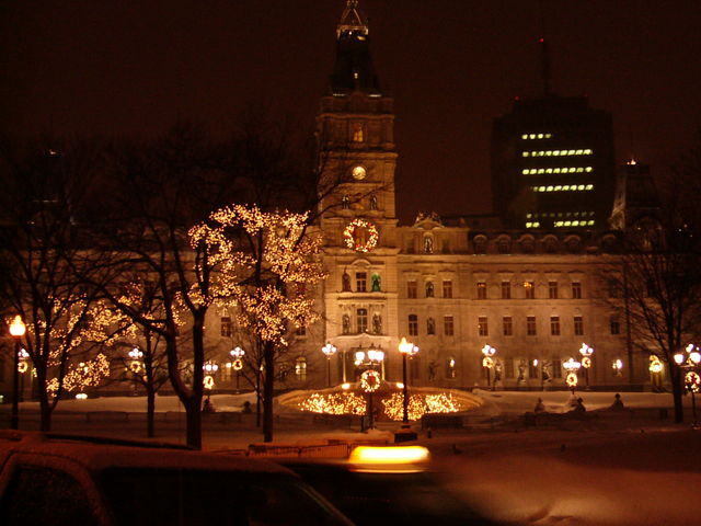 Quebec Parliament Bldg at Night