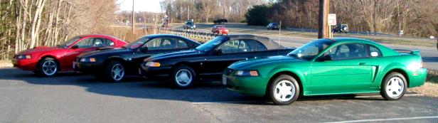 SOMD Mustangs Charter Member's cars