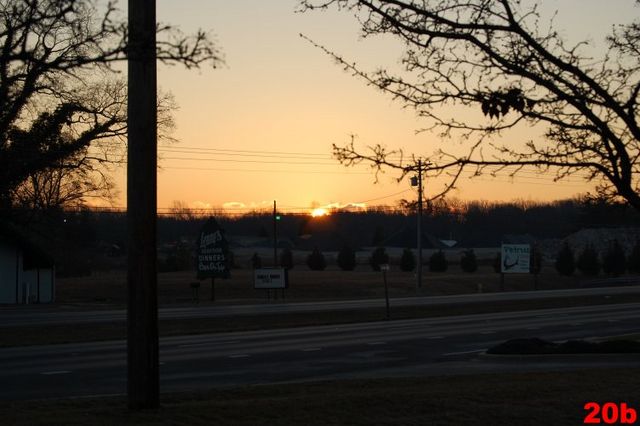 Sunrise from same location on Rt 235 as sunset picture