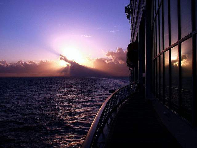 Sunrise off Grand Cayman Island