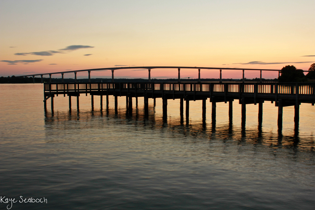 Sunset at Governor Thomas Johnson Bridge