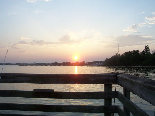 Sunset At Solomons Pier