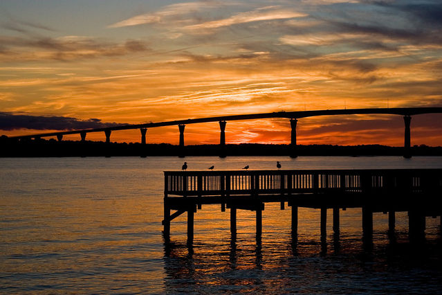 Sunset from Solomon's Island