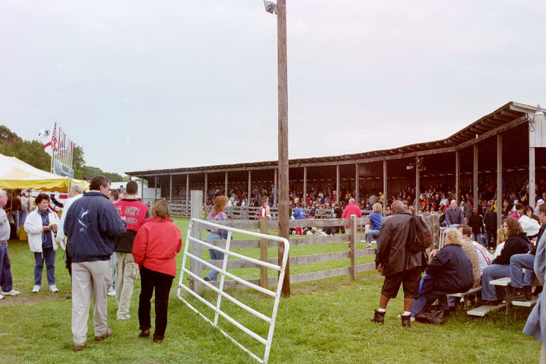 The audience stand