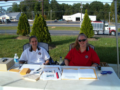 The friendly registration table