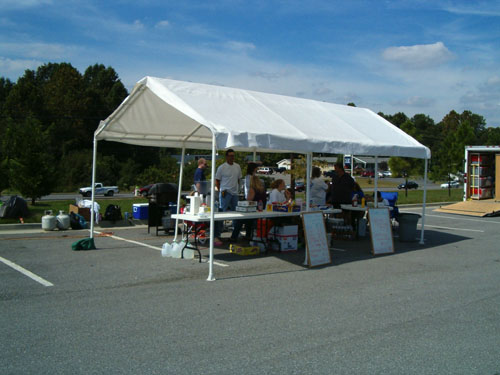 Thomas Stone Providing food and drink for hungry Stangers