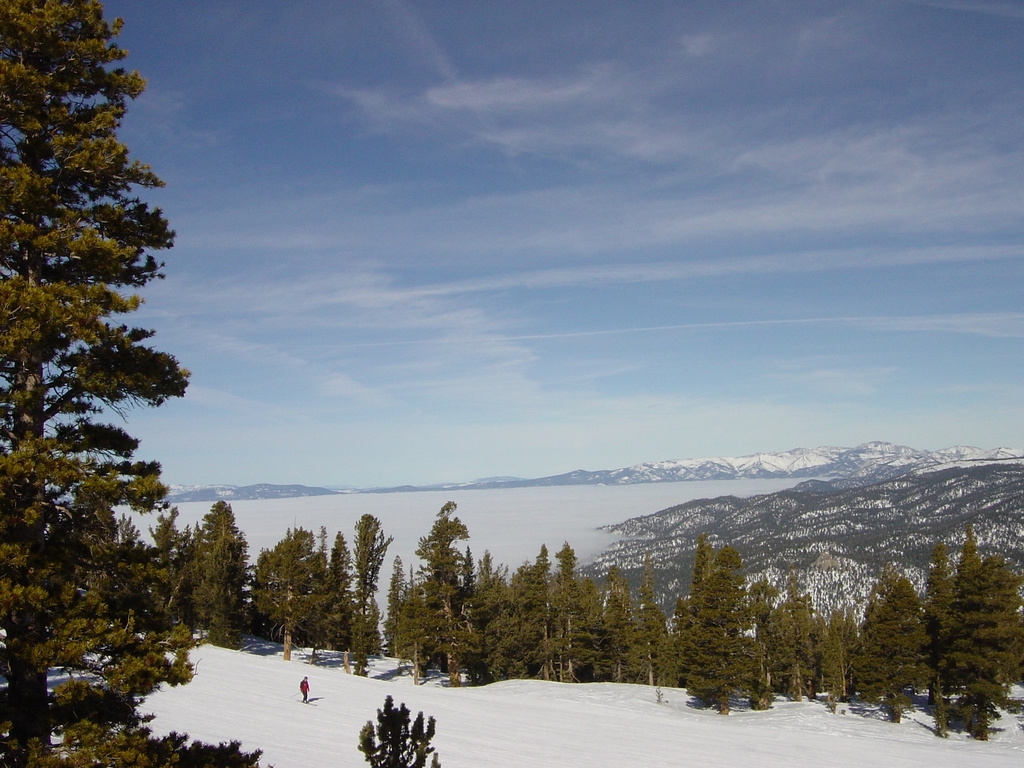 view from Nevada side looking at Lake Tahoe