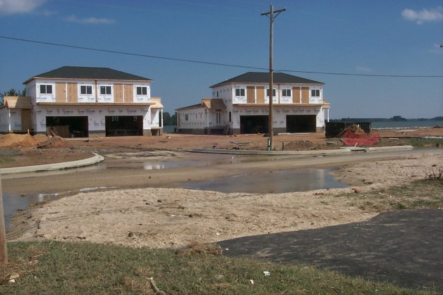 Water and Debris in Street