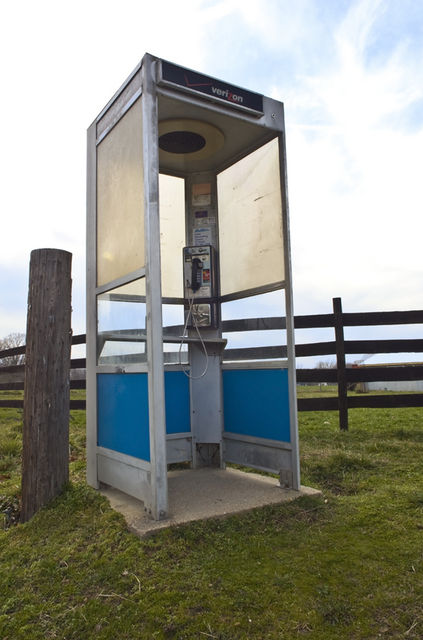 Working phone booth